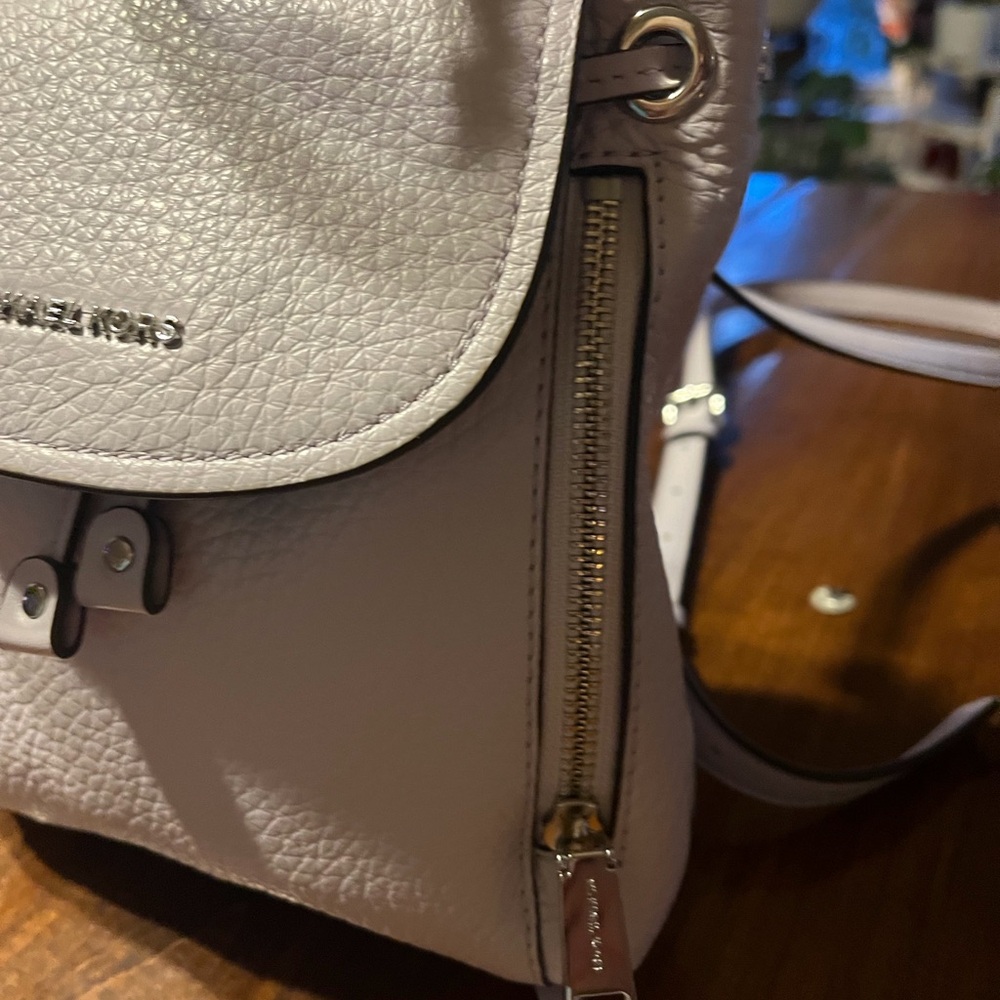 Michael KorsViv soft lilac mist Extra-small Pebbled Leather Mini Backpack - Picture 4 of 16